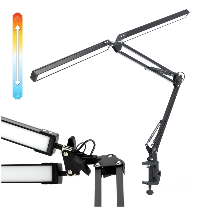 Brilagi - Dimbare LED tafellamp VARIO 2xLED/14W/230V 3000-6000K zwart