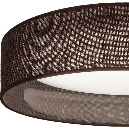 Brilagi - LED dimbare plafondlamp VELVET SMARTIX LED/36W/230V 3000-6000K Ø 55 cm bruin Wi‑Fi Tuya Beacon + afstandsbediening