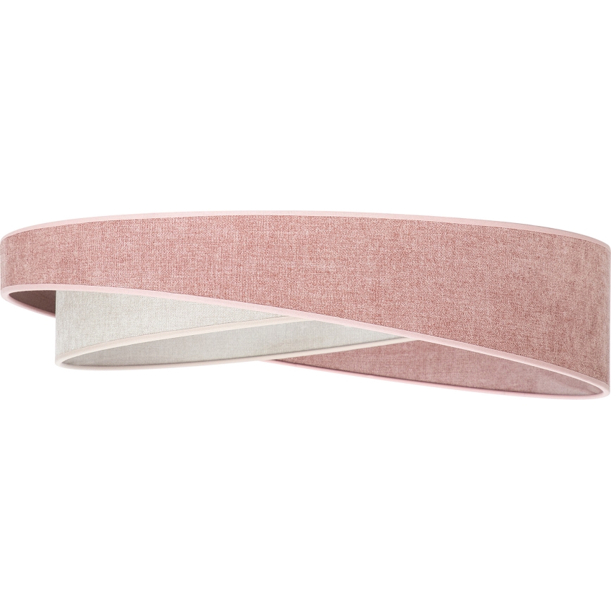 BRILAGI - LED Dimbare plafondlamp VELVET TWIST LED/36W/230V 3000-6000K Ø 65 cm Wi-Fi Tuya Beacon roze/crème + afstandsbediening