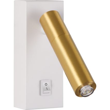 Brilagi - Dimbare LED wandspot MAYA 1xG9/4W/230V wit/goud
