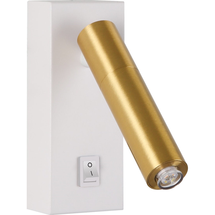Brilagi - Dimbare LED wandspot MAYA 1xG9/4W/230V wit/goud