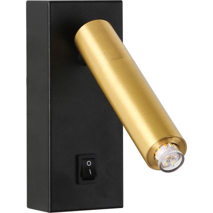 Brilagi - Dimbare LED wandspot MAYA 1xG9/4W/230V zwart/goud