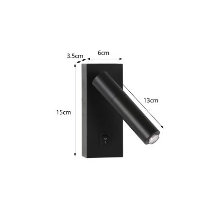 Brilagi - Dimbare LED wandspot MAYA 1xG9/4W/230V zwart