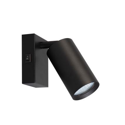 Brilagi - LED RGBW dimbare wandspot met schakelaar SELE 1xGU10/4,8W/230V 3000K zwart + afstandsbediening
