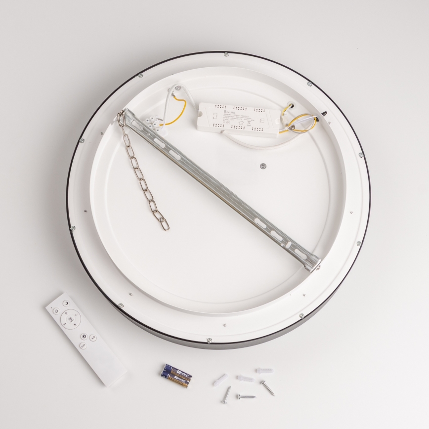 Brilagi - LED-dimbare plafondlamp FALCON LED/80W/230V 3000-6500K Ø 60 cm zwart + afstandsbediening