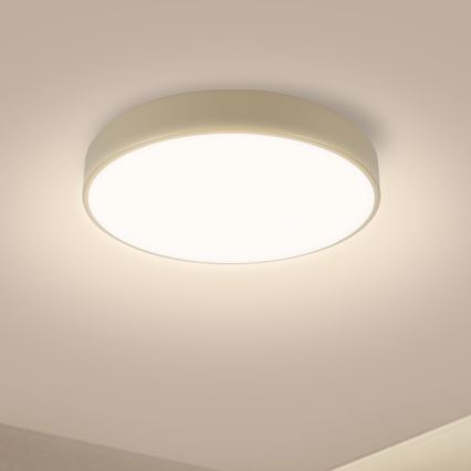 Brilagi - Dimbare LED-plafondlamp POOL LED/36W/230V 3000-6000K Ø 30 cm beige + afstandsbediening