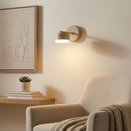 Brilagi - LED RGB+CCT dimbare wandlamp MONO 1xGX53/14W/230V 2700-6500K Wi-Fi Tuya beige
