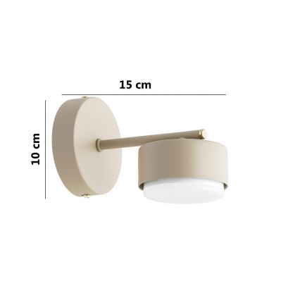 Brilagi - LED RGB+CCT dimbare wandlamp MONO 1xGX53/14W/230V 2700-6500K Wi-Fi Tuya beige