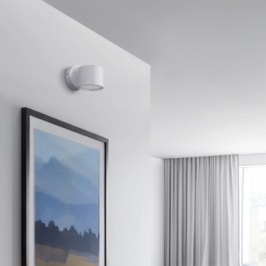 Brilagi - LED RGB+CCT Dimbare wandspot STRIPY 1xGX53/14W/230V 2700-6500K Wi-Fi Tuya wit