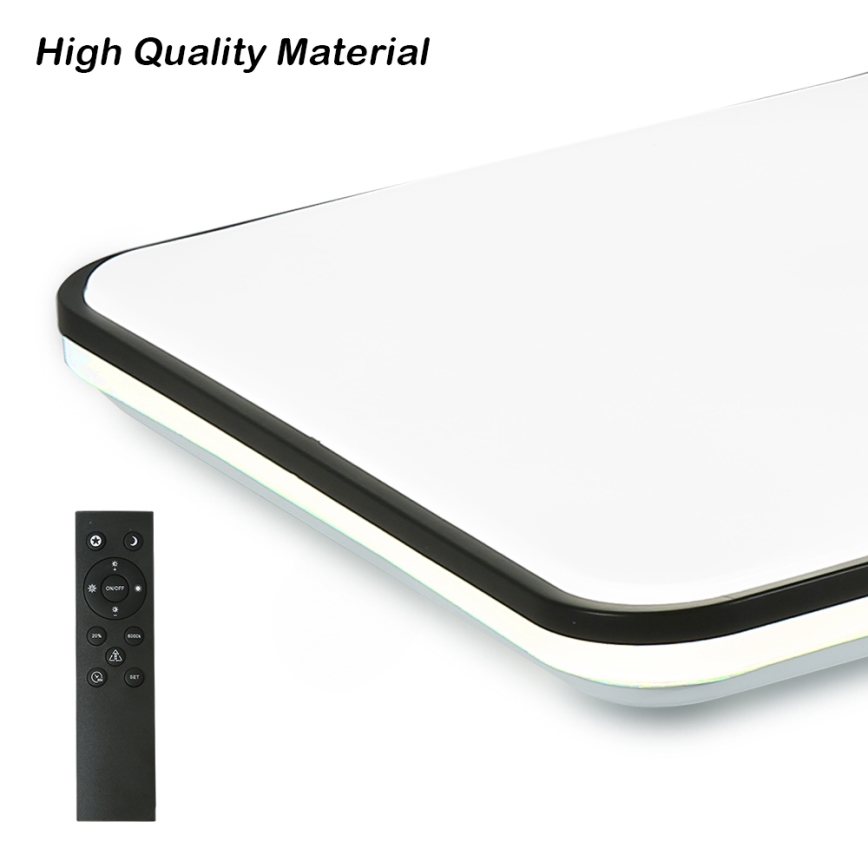 Brilagi - Dimbare SMART LED-plafondlamp LED/36W/230V 53x53 cm 3000-6000K Wi-Fi Tuya Beacon + afstandsbediening