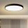 Brilagi - Dimbare SMART LED Plafondlamp POOL/128W/230V 3000-6000K 100 cm Wi-Fi Tuya zwart + afstandsbediening