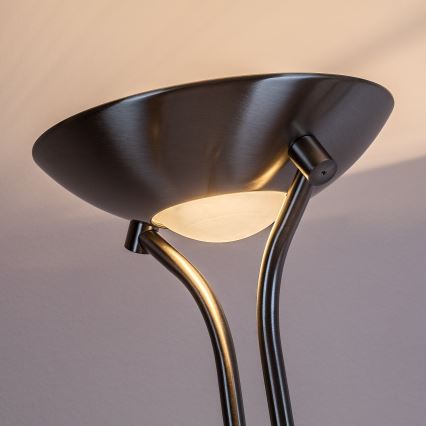 Brilagi - Dimbare staande lamp SCARLETT 1xR7s/230W/230V + 1xG9/40W mat chroom