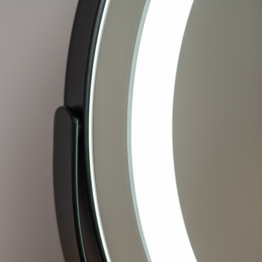 BRILAGI - dimbare LED-make-upspiegel CALIFORNIA LED/14W/230V 3000/4000/6500K 41x40 cm zwart