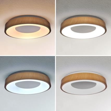 Brilagi - LED dimbare plafondlamp DORIA LED/48W/230V 3000-6500K Ø 39 cm + afstandsbediening