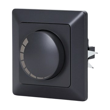 BRILAGI - Draaibare dimmer met frame 110W/230V zwart