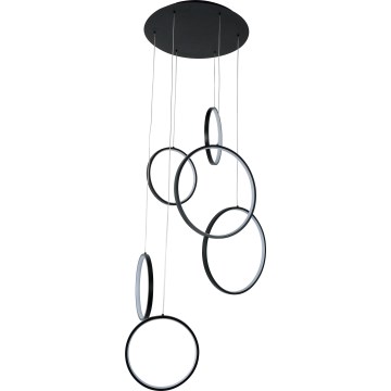 Brilagi - ECHO LED-hanglamp met kabel, 80W, 230V, 4000K, Ø 50 cm, zwart