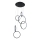 Brilagi - ECHO LED-hanglamp met kabel, 80W, 230V, 4000K, Ø 50 cm, zwart