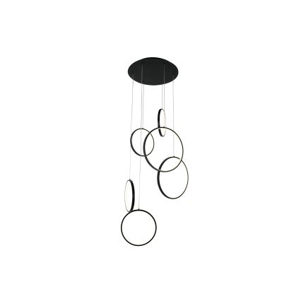 Brilagi - ECHO LED-hanglamp met kabel, 80W, 230V, 4000K, Ø 50 cm, zwart