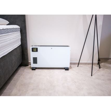 Brilagi - Elektrische convectorkachel 1000/1300/2300W LCD/timer/TURBO/thermostaat wit + AB