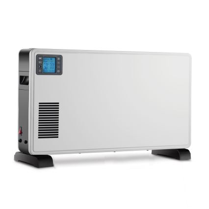 Brilagi - Elektrische convectorkachel 1000/1300/2300W LCD/timer/TURBO/thermostaat wit + AB