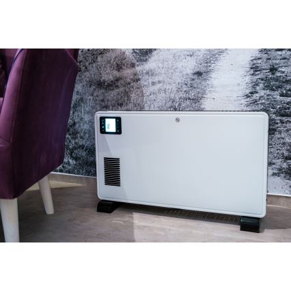 Brilagi - Elektrische convectorkachel 1000/1300/2300W LCD/timer/TURBO/thermostaat wit + AB