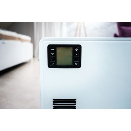 Brilagi - Elektrische convectorkachel 1000/1300/2300W LCD/timer/TURBO/thermostaat wit + AB