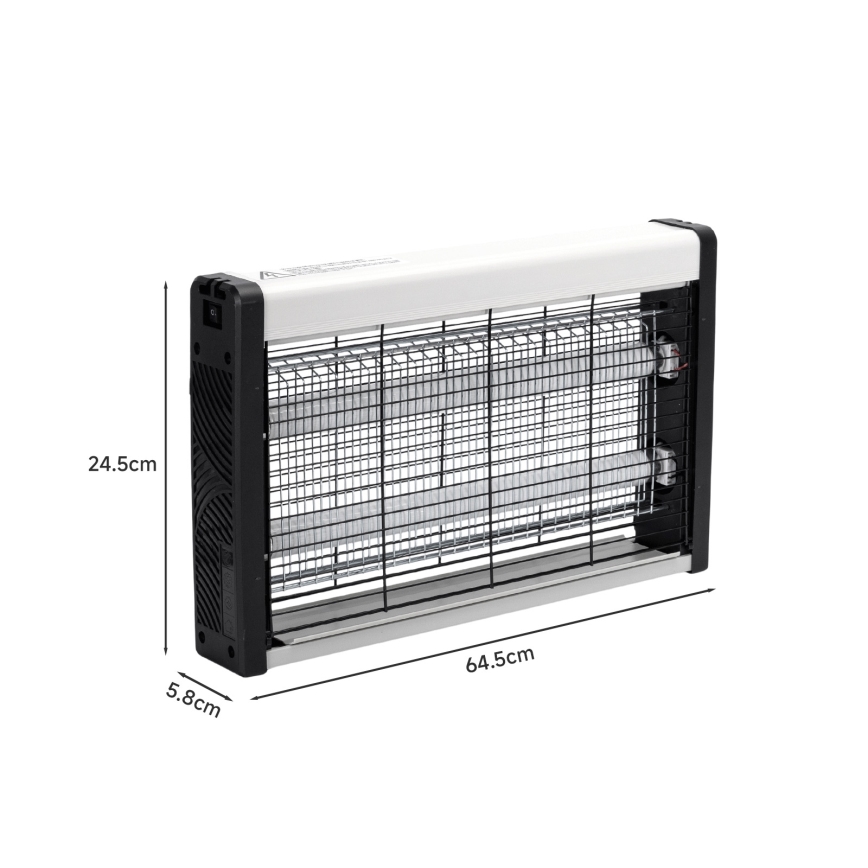 Brilagi - Elektrische insectenvanger 2xUV/18W/230V, geschikt voor 100 m²