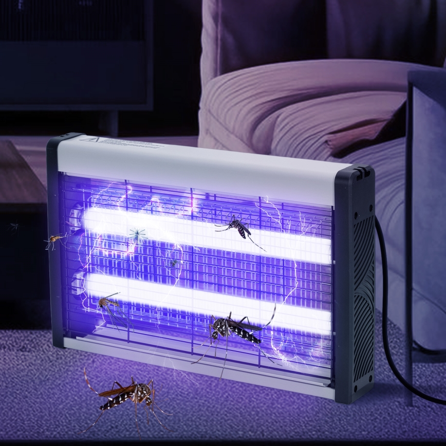 Brilagi - Elektrische insectenvanger 2xUV/20W/230V, geschikt voor 100 m²