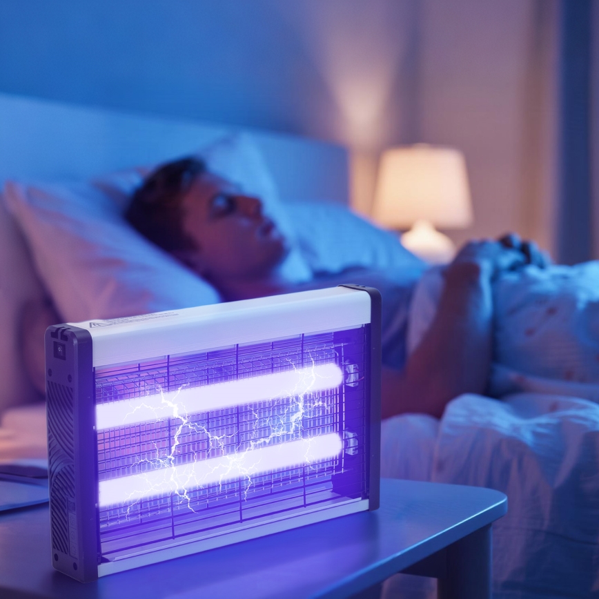 Brilagi - Elektrische insectenvanger 2xUV/20W/230V, geschikt voor 100 m²