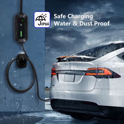 Brilagi - EV-reislaadstation voor elektrische auto's ​ FAST AC Type 2 16A/380V 11kW + plug 230V, 3,7kW 5m + Etui