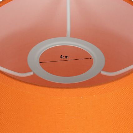 Brilagi - LED flexibele wandlamp NUBILA 1x E27/25W/230V + LED/3W mat chroom/oranje