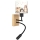 Brilagi - flexibele LED-wandlamp voor kinderen BOBO WOOD 1xE27/25W/230V + LED/3W eiken/zwart/wit/met dieren