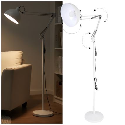 Brilagi - Flexibele staande lamp TASKER 1xE27/60W/230V 157 cm wit