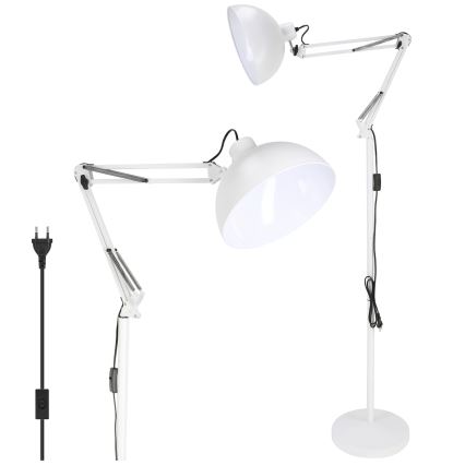 Brilagi - Flexibele staande lamp TASKER 1xE27/60W/230V 157 cm wit