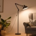 Brilagi - Flexibele vloerlamp TASKER 1xE27/60W/230V 157 cm zwart