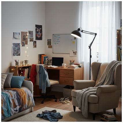 Brilagi - Flexibele vloerlamp TASKER 1xE27/60W/230V 157 cm zwart