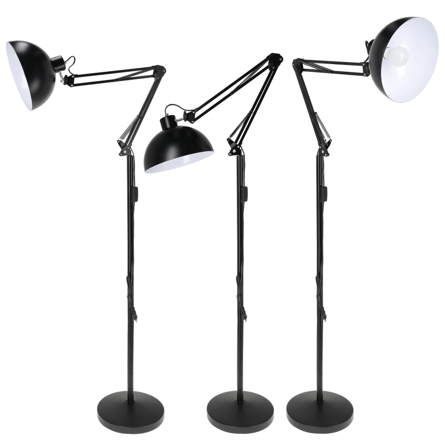 Brilagi - Flexibele vloerlamp TASKER 1xE27/60W/230V 157 cm zwart