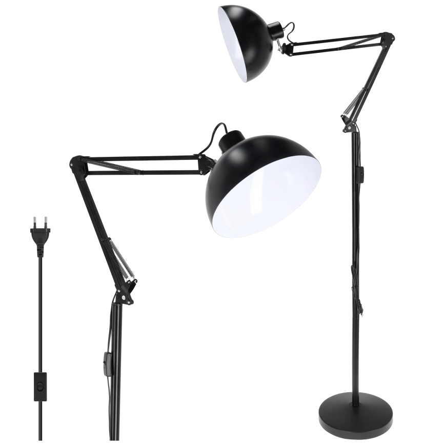 Brilagi - Flexibele vloerlamp TASKER 1xE27/60W/230V 157 cm zwart