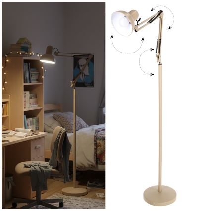Brilagi - Flexibele vloerlamp TASKER 1xE27/60W/230V 184 cm beige