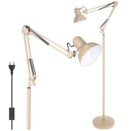 Brilagi - Flexibele vloerlamp TASKER 1xE27/60W/230V 184 cm beige