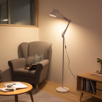 Brilagi - Flexibele vloerlamp TASKER 1xE27/60W/230V 184 cm wit