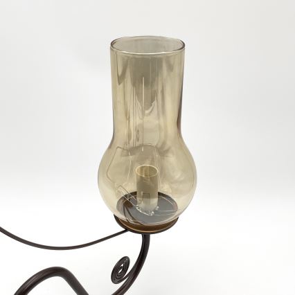 Brilagi - Hanglamp aan een ketting COTTAGE 3xE14/40W/230V bruin