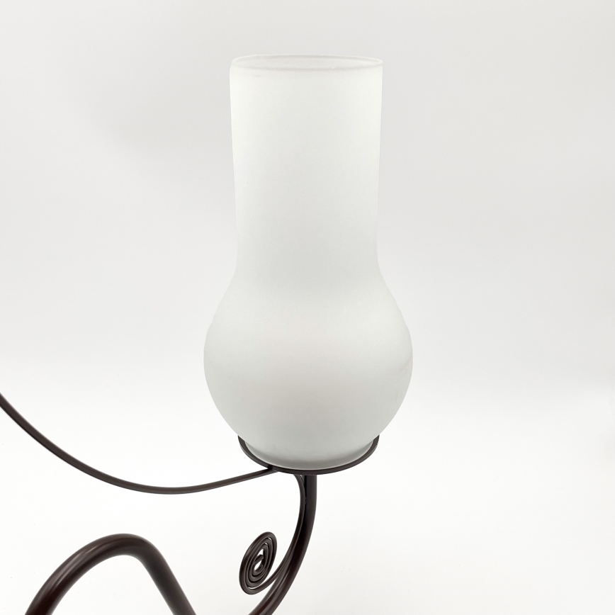 Brilagi - Hanglamp aan een ketting COTTAGE 5xE14/40W/230V bruin/wit