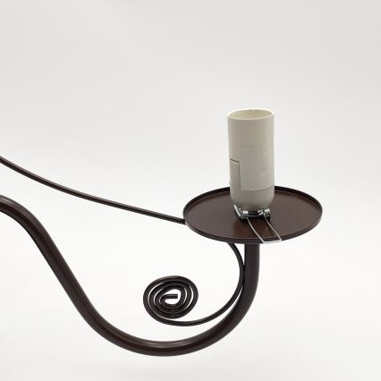 Brilagi - Hanglamp aan een ketting COTTAGE 5xE14/40W/230V bruin/wit
