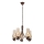 Brilagi - Hanglamp aan een ketting COTTAGE 5xE14/40W/230V eiken/bruin