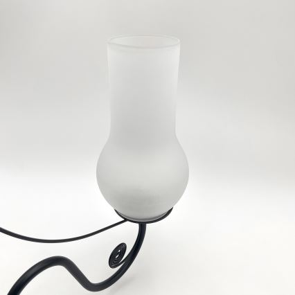 Brilagi - Hanglamp aan een ketting COTTAGE 5xE14/40W/230V zwart/wit