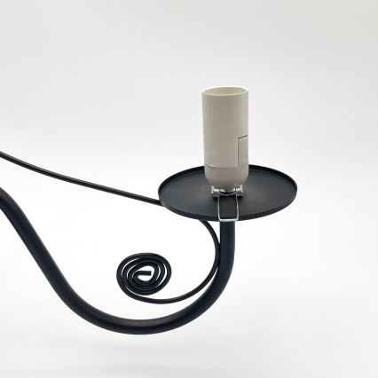 Brilagi - Hanglamp aan een ketting COTTAGE 5xE14/40W/230V zwart/wit