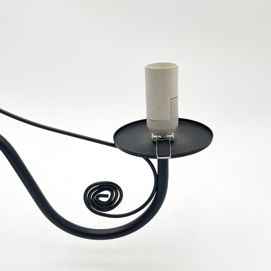 Brilagi - Hanglamp aan een ketting COTTAGE 5xE14/40W/230V zwart/wit