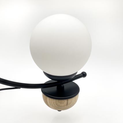 Brilagi - Hanglamp aan een ketting COTTAGE 5xG9/40W/230V beuken/wit