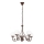 Brilagi - Hanglamp aan een ketting COTTAGE 5xG9/40W/230V bruin/wit